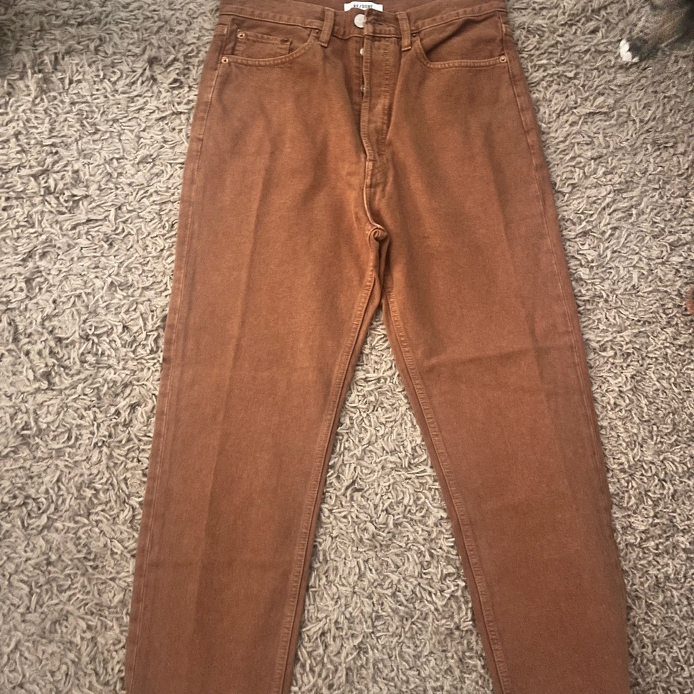 Re/Done Men's Tan Chinos